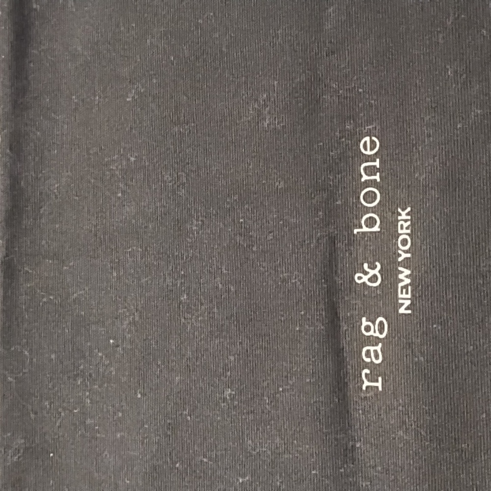 rag & bone Black Drawstring Logo Pouch - Picture 2 of 5